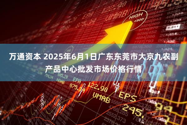 万通资本 2025年6月1日广东东莞市大京九农副产品中心批发市场价格行情