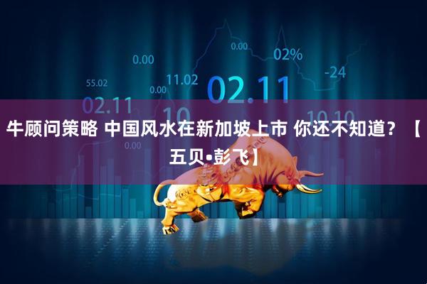 牛顾问策略 中国风水在新加坡上市 你还不知道？【五贝•彭飞】